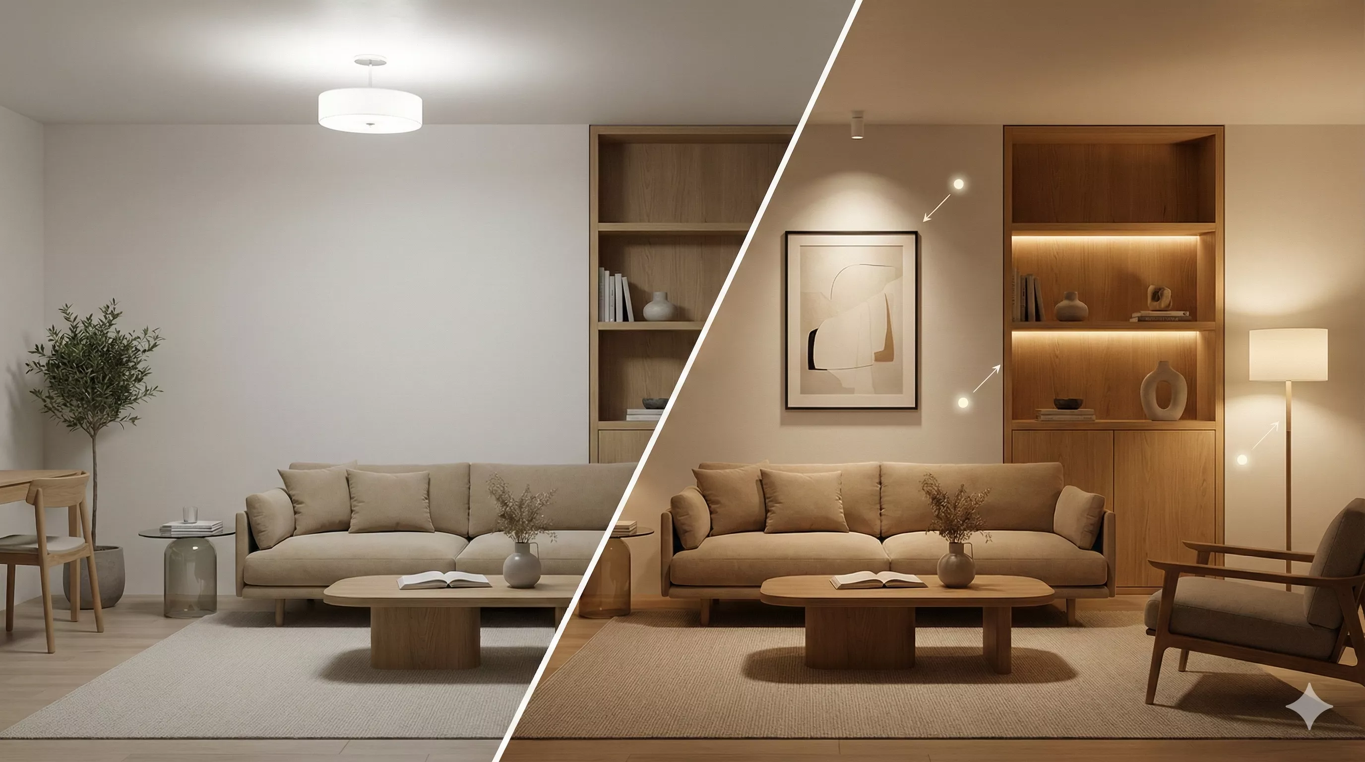 Layered lighting transformation